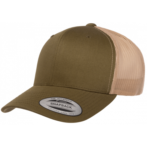 Кепка FlexFit 6606T Retro Trucker - Moss Green/Khaki